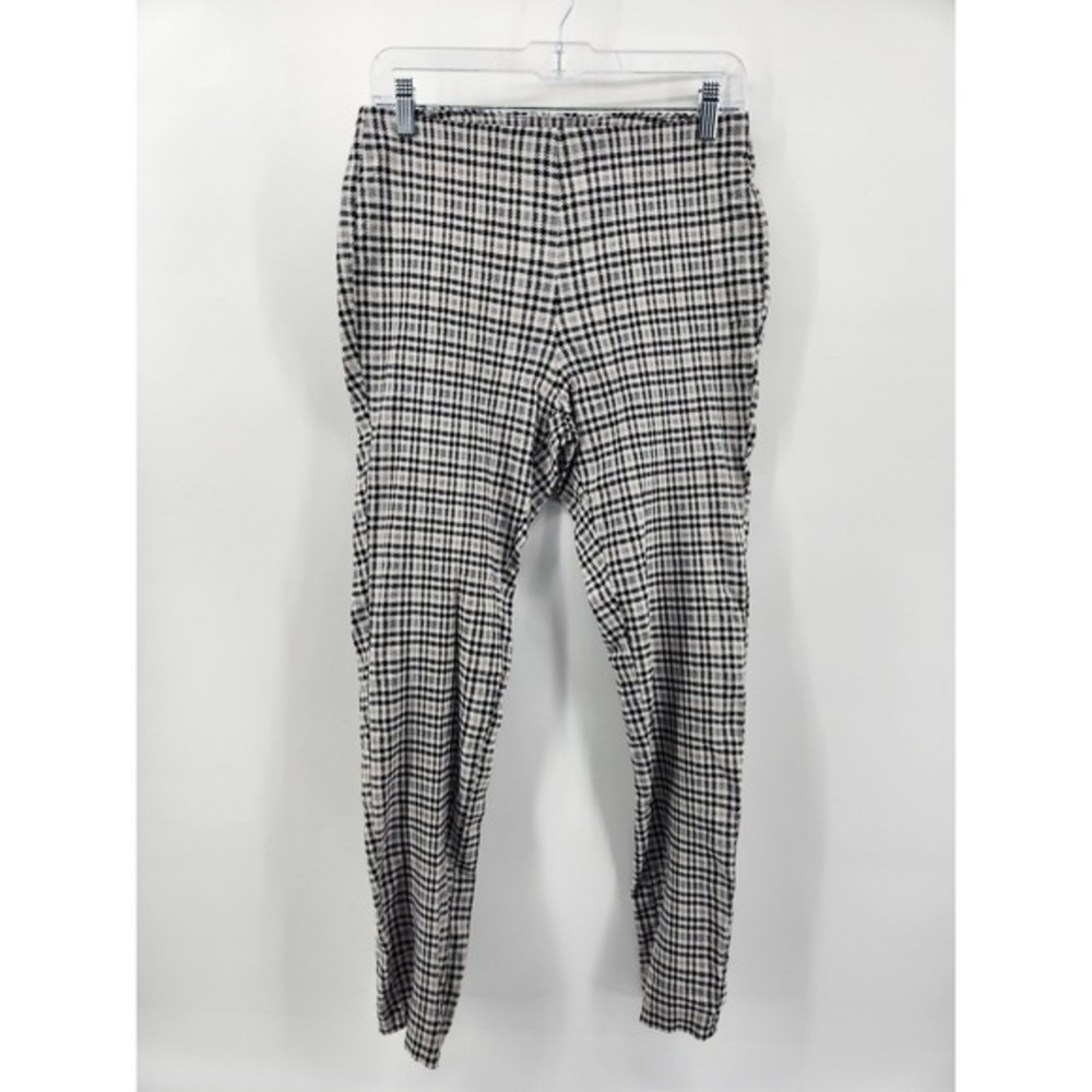 Michael Kors Plaid Houndstooth Print Pants Career Casual Trousers Pull On M‎